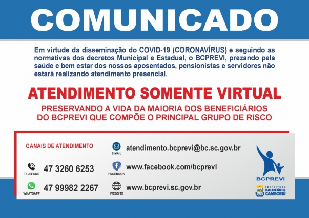 BCPREVI ESCLARECE SOBRE O ATENDIMENTO AOS SEUS BENEFICIÁRIOS