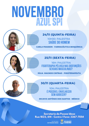 Palestras alusivas do Novembro Azul serão abordadas na SPI de BC