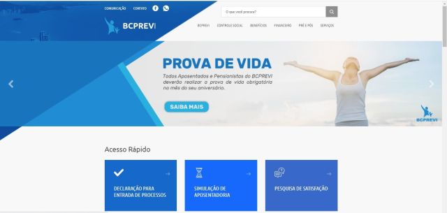 Site mais moderno e funcional do BCPrevi traz facilidades e informações aos servidores